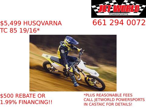 2024 Husqvarna TC 85 19/16 in Castaic, California