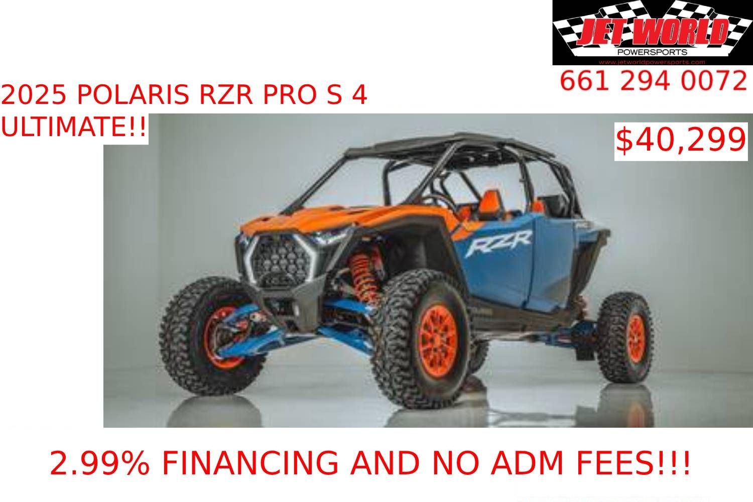 2025 Polaris RZR Pro S 4 Ultimate in Castaic, California - Photo 1