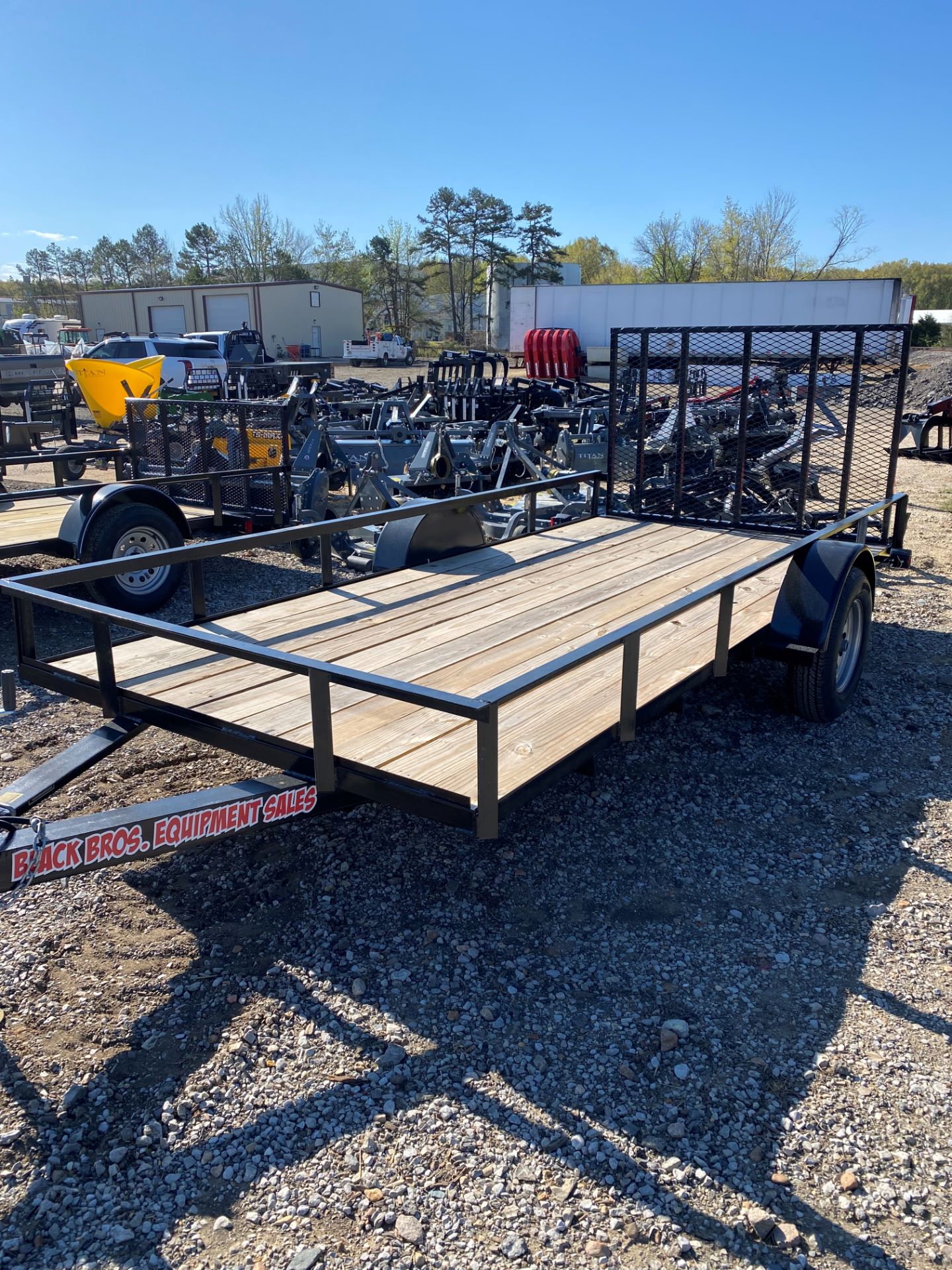 2022 Black Brothers Equipment Sales Trailer - 6.5 x 14 w/gate - 7000# Tandem in Tupelo, Mississippi - Photo 2