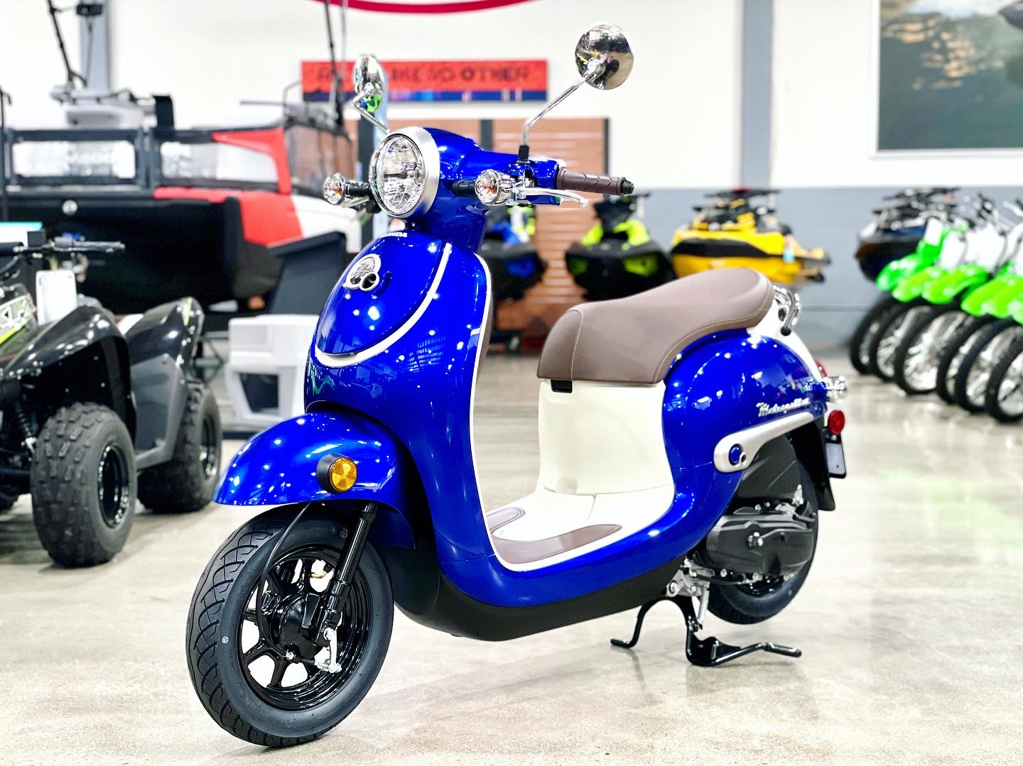 New 2024 Honda Metropolitan Blue Metallic Scooters in Corona CA N/A