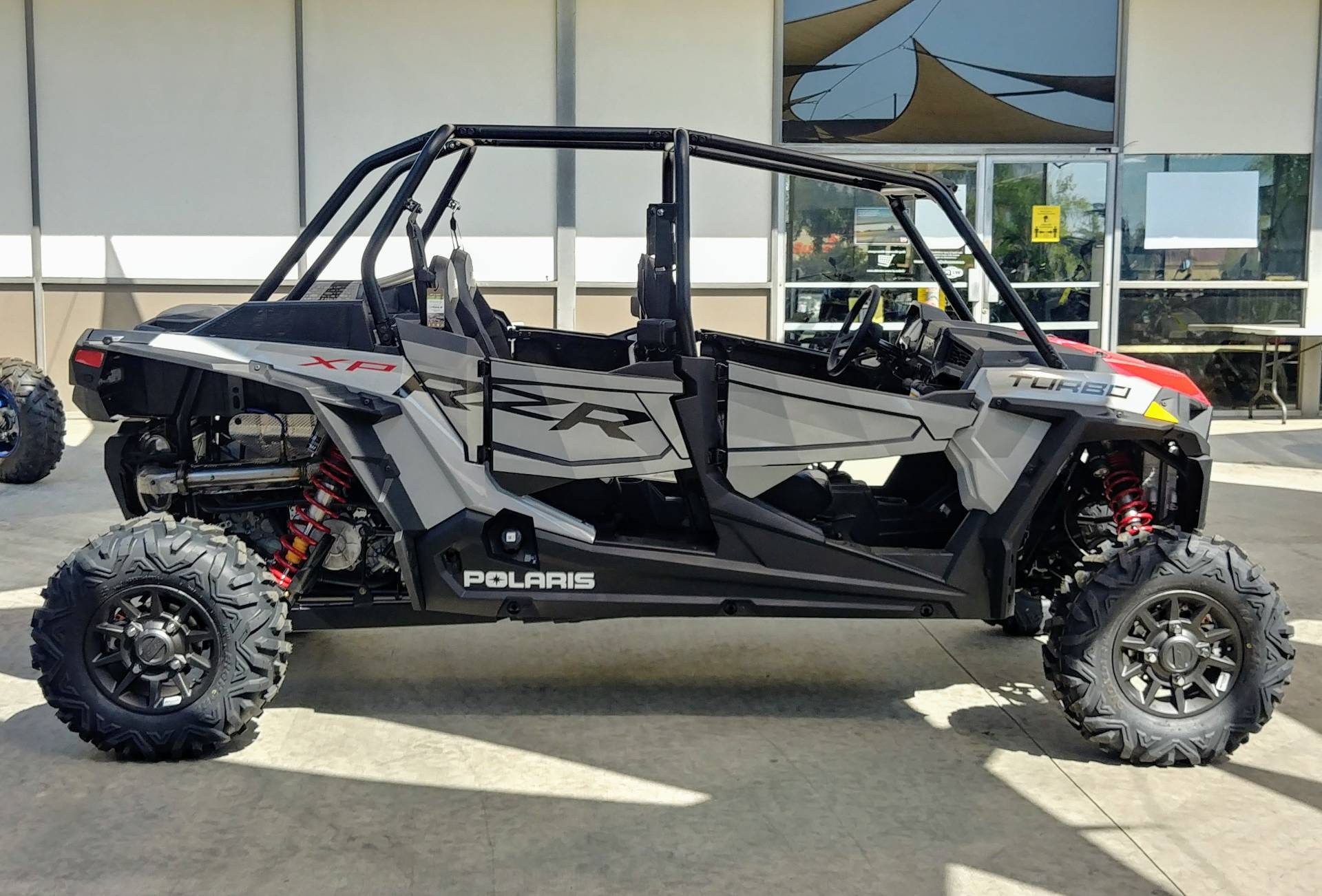 new 2021 polaris rzr xp 4 turbo utility vehicles in ontario ca po20199 ghost gray mountain motorsports