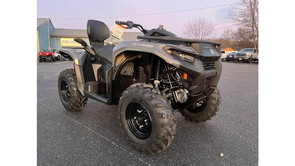 New 2024 CanAm Outlander MAX DPS 700 Granite Gray ATVs in Hillman MI