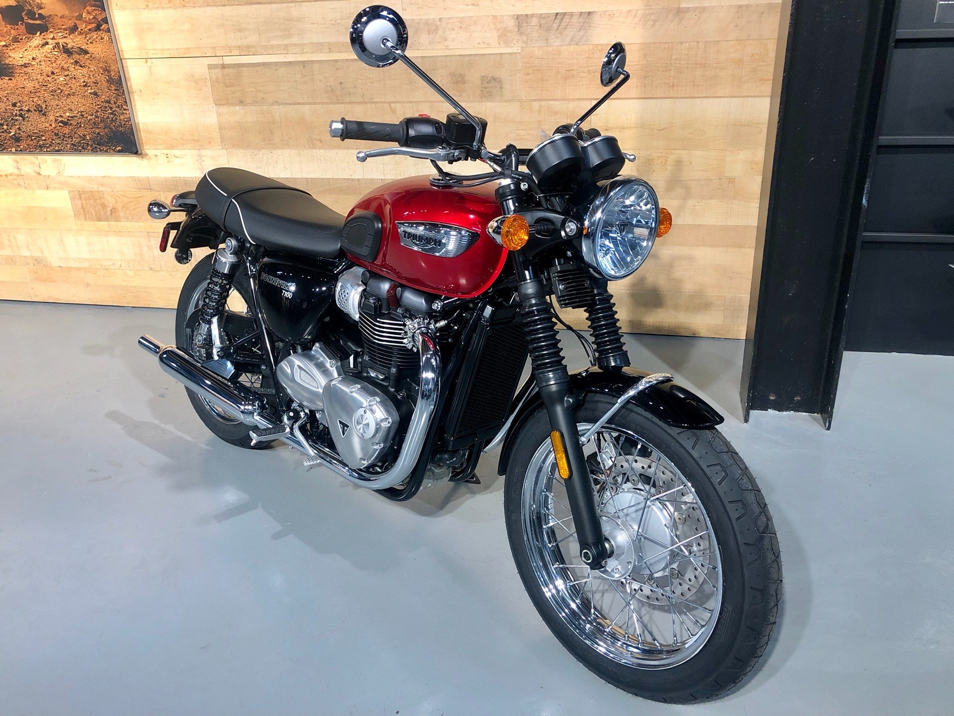 New 2020 Triumph Bonneville T100 Motorcycles in Enfield, CT | Stock