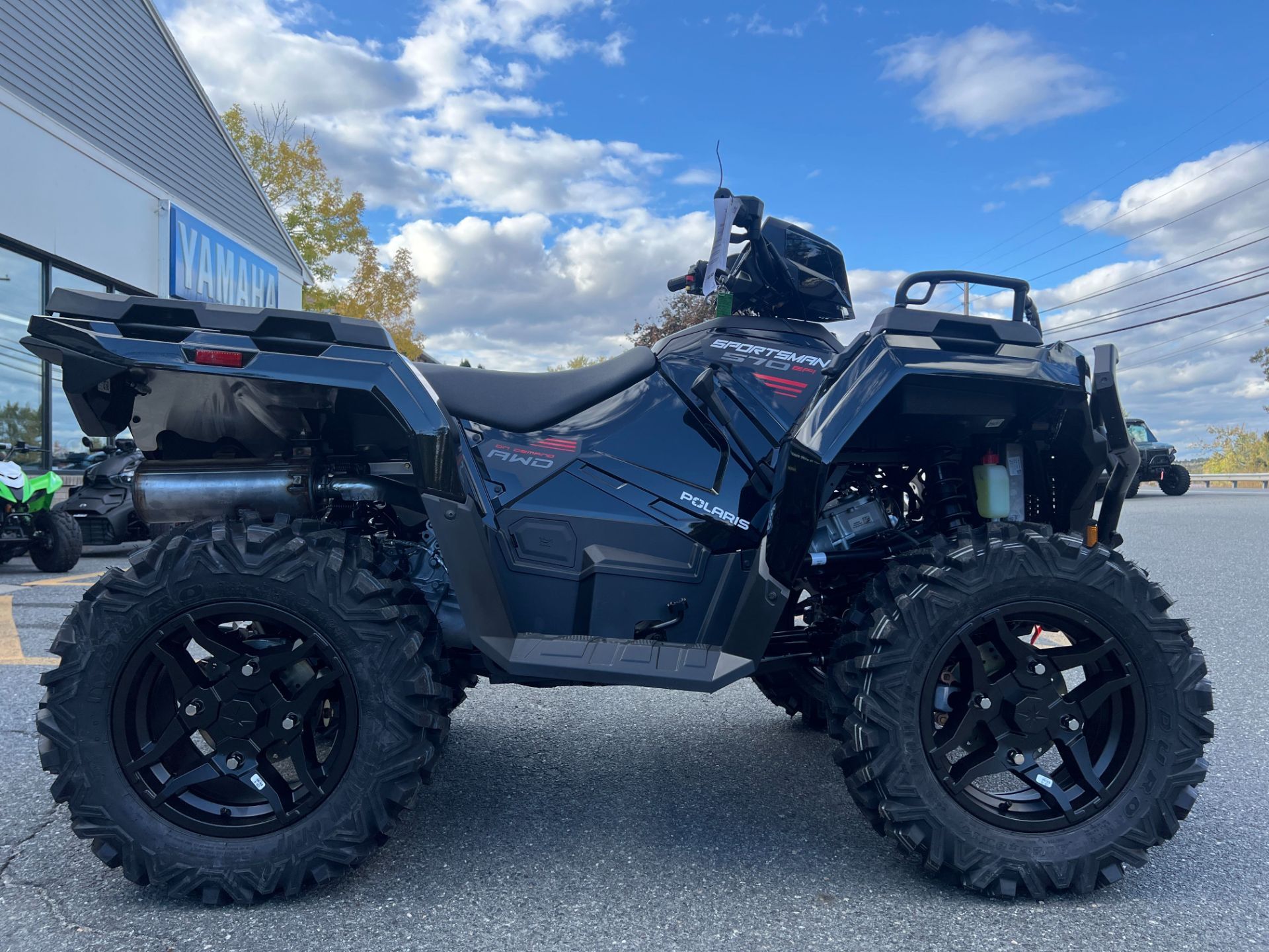 New 2024 Polaris Sportsman 570 Trail Onyx Black ATVs For Sale in North