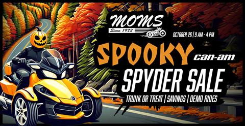 Spooky Spyder Sale & Demo Day @ MOMS North Chelmsford