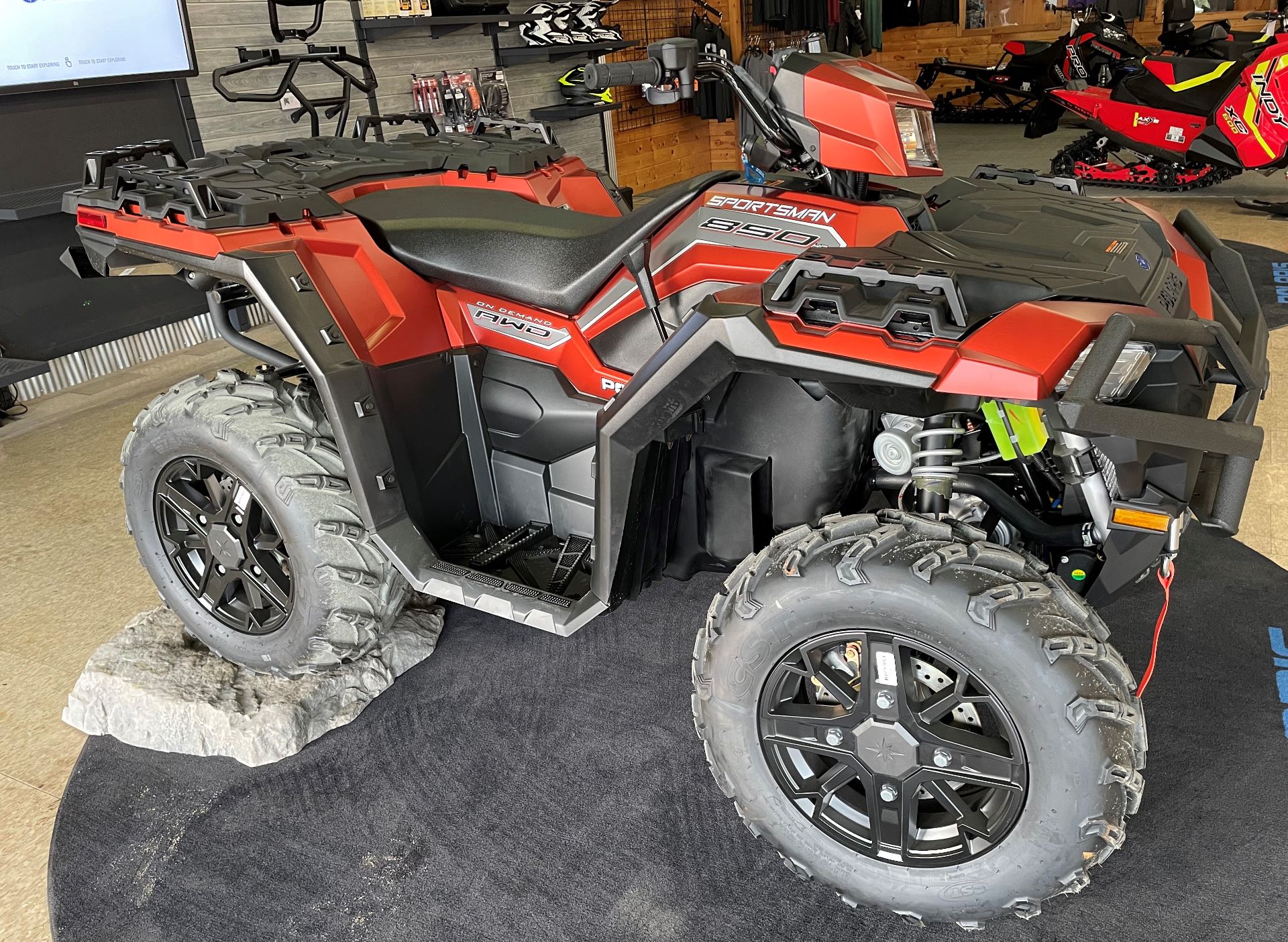 New 21 Polaris Sportsman 850 Premium Trail Package Atvs In Eagle Bend Mn P Matte Orange Rust