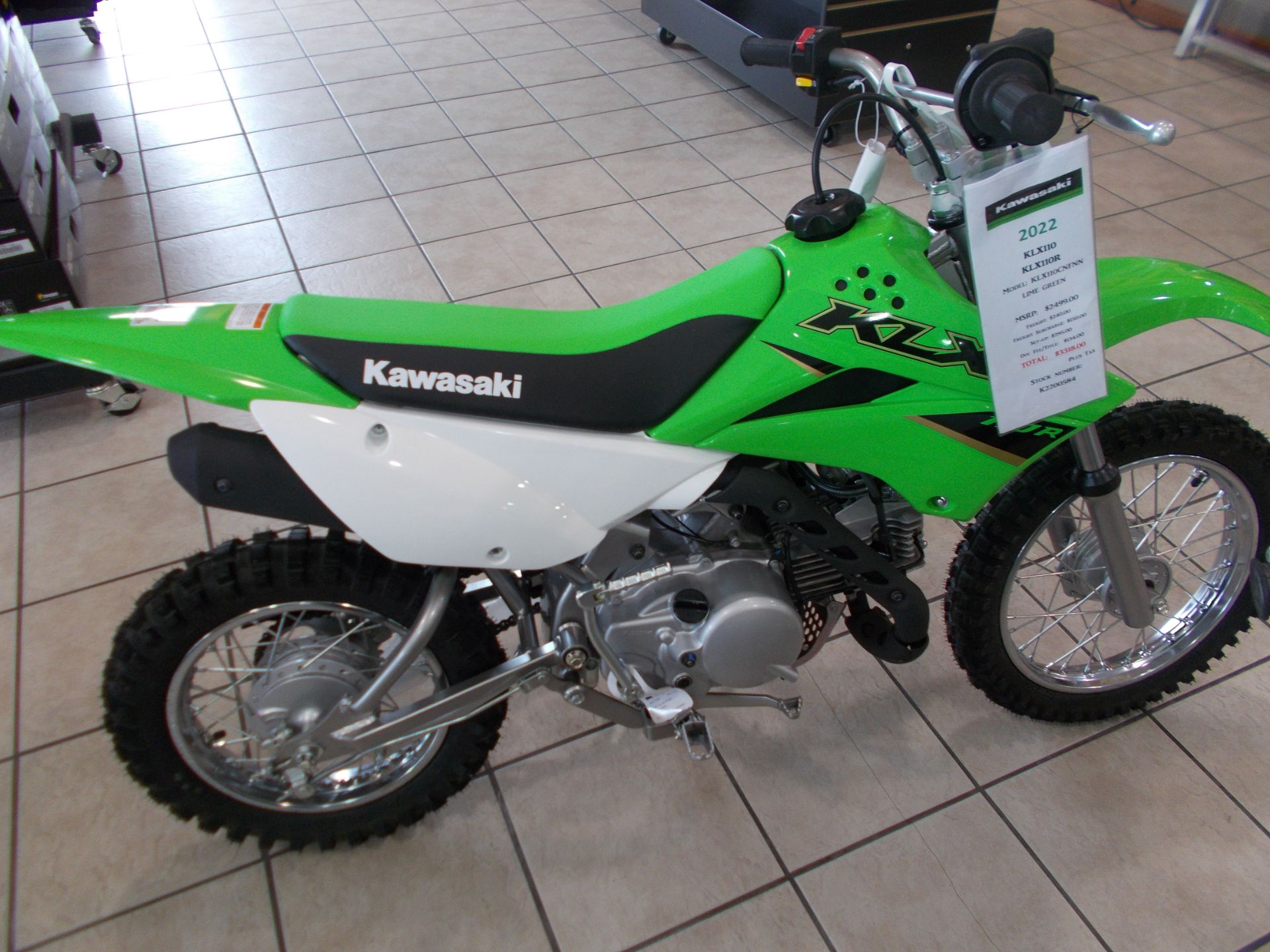 2022 Kawasaki KLX110R in Junction City, Kansas