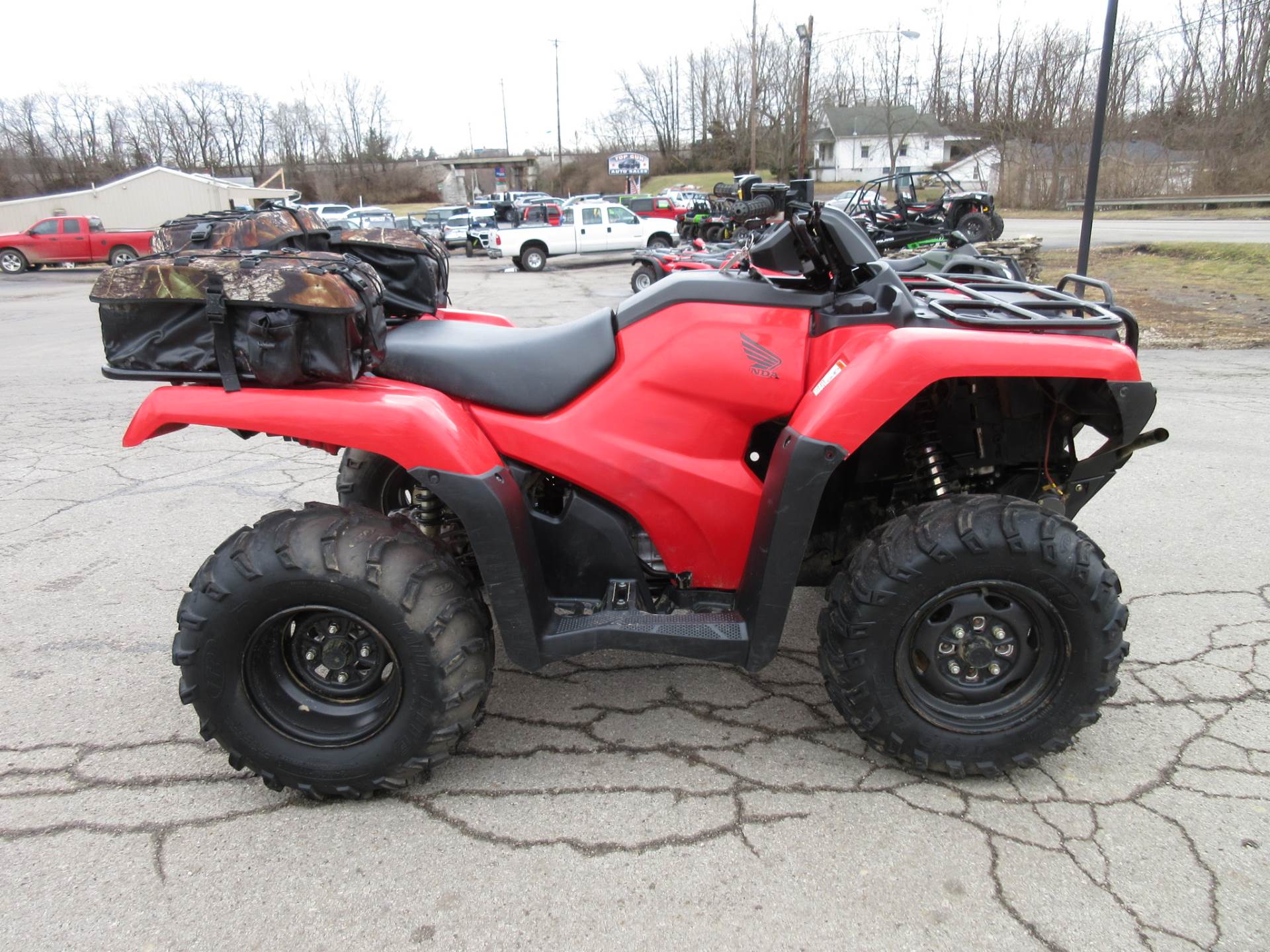 Owner 2015 Honda Rancher 420 4x4 Electric Shift w/ Winch & Storage Bag