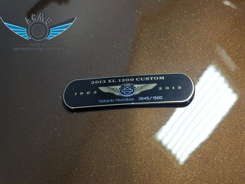 2013 Harley-Davidson Sportster® 1200 Custom 110th Anniversary Edition in Meredith, New Hampshire - Photo 12