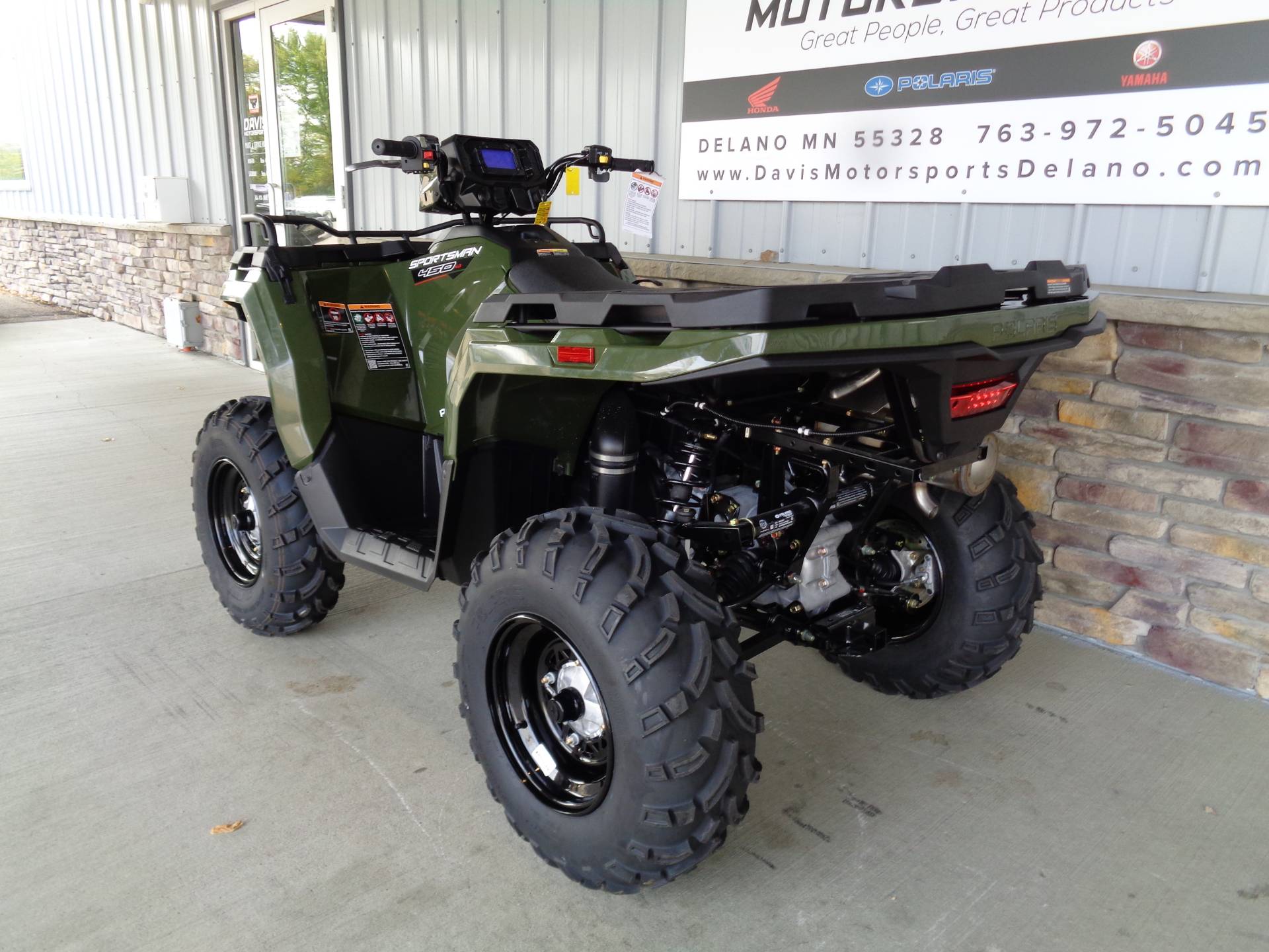 New 21 Polaris Sportsman 450 H O Atvs In Delano Mn N A Sage Green