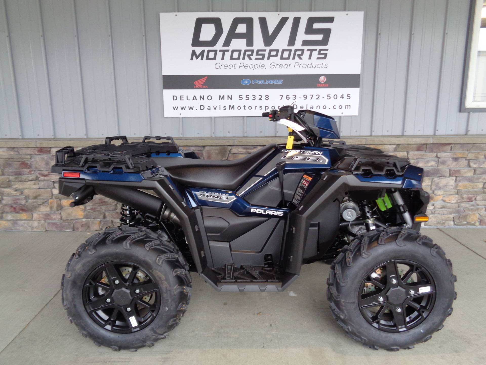 New 21 Polaris Sportsman 850 Premium Atvs In Delano Mn N A Steel Blue