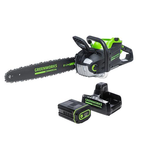 2023 Greenworks Tools 82V 20" 3.4kW Chainsaw with 4Ah Battery and Dual Port Charger in North Adams, Massachusetts - Photo 1