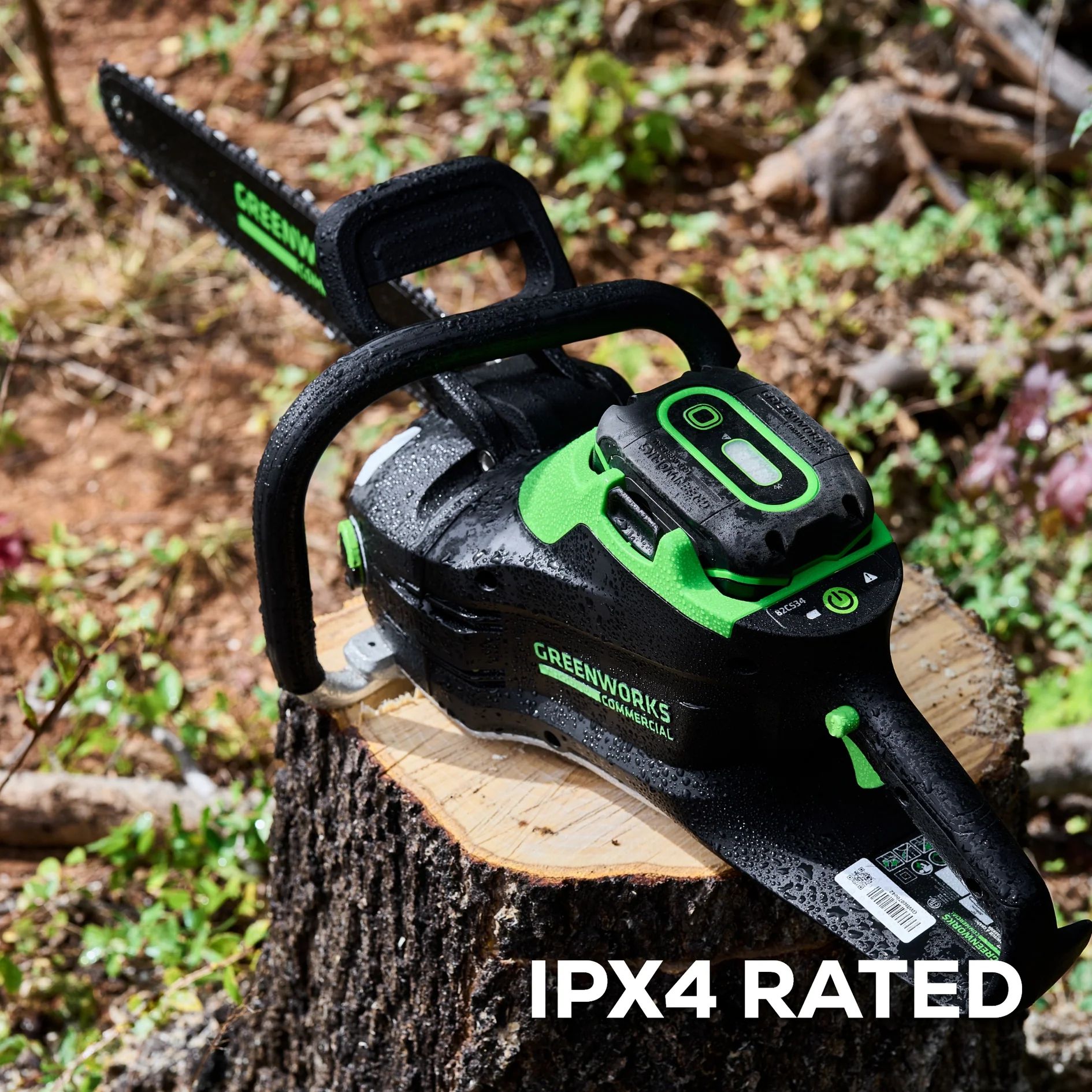2023 Greenworks Tools 82V 20" 3.4kW Chainsaw with 4Ah Battery and Dual Port Charger in North Adams, Massachusetts - Photo 5