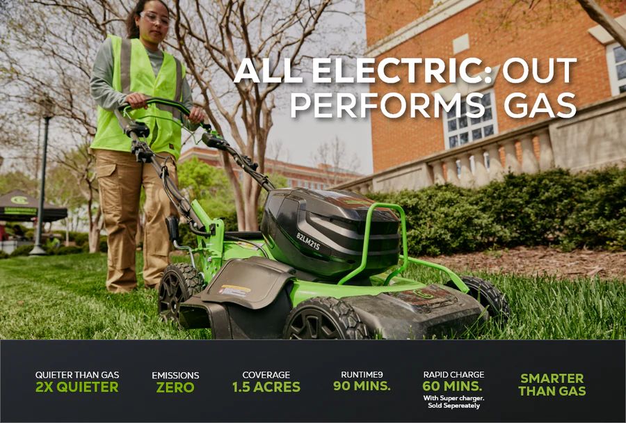 2023 Greenworks Tools 82V 21" Brushless Self-Propelled Mower with 8Ah Battery and Dual Port Charger in North Adams, Massachusetts - Photo 2