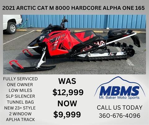2021 Arctic Cat M 8000 Hardcore Alpha One 165 in Bellingham, Washington - Photo 1