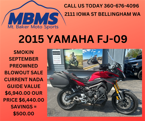 2015 Yamaha FJ-09 in Bellingham, Washington - Photo 1