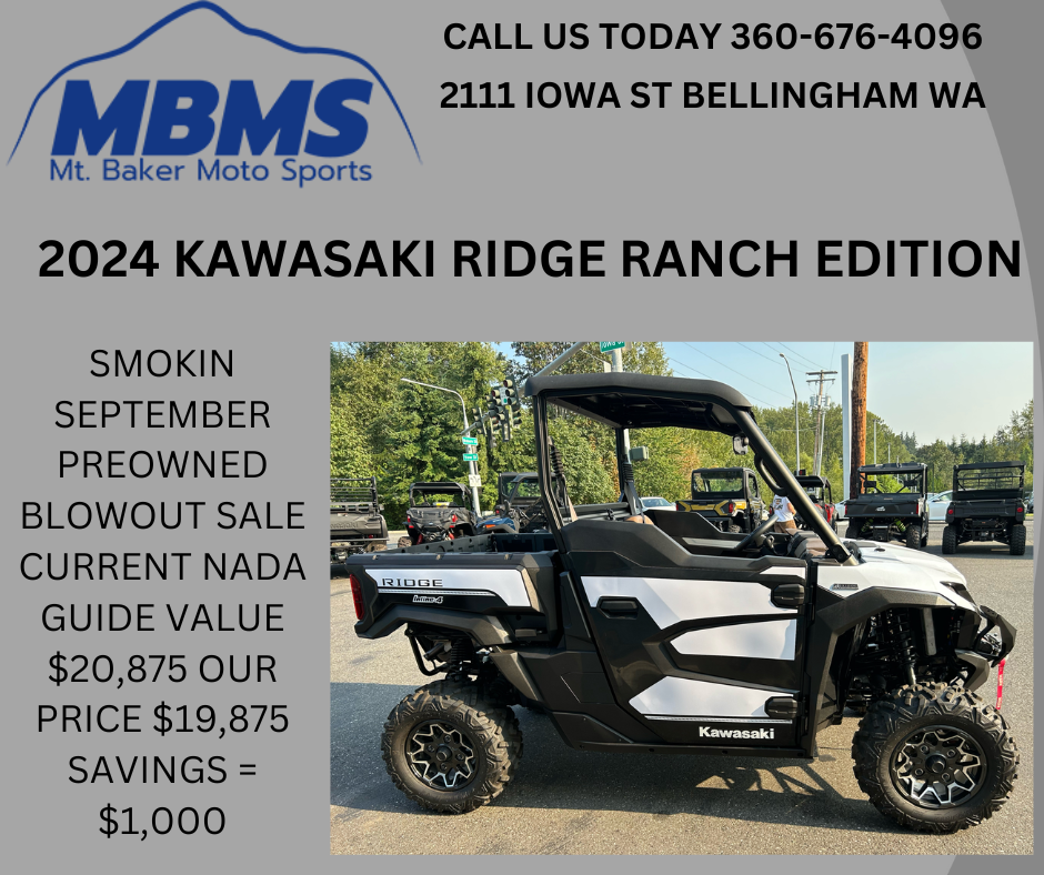 2024 Kawasaki RIDGE Ranch Edition in Bellingham, Washington - Photo 1