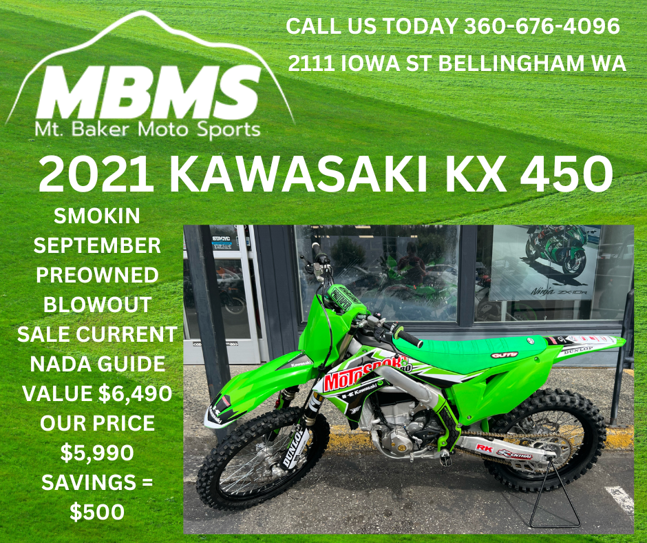 2021 Kawasaki KX 450 in Bellingham, Washington - Photo 1