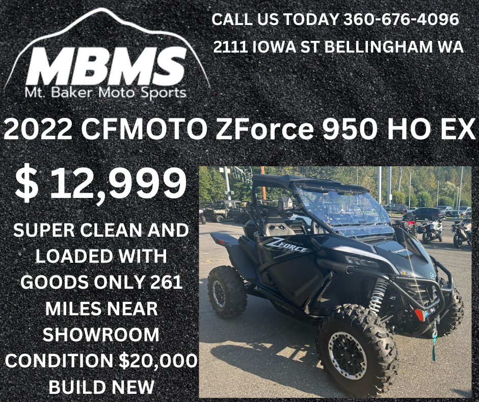 2022 CFMOTO ZForce 950 HO EX in Bellingham, Washington - Photo 1