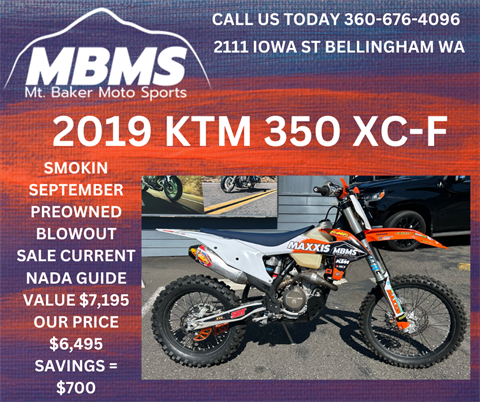 2019 KTM 350 XC-F in Bellingham, Washington - Photo 1