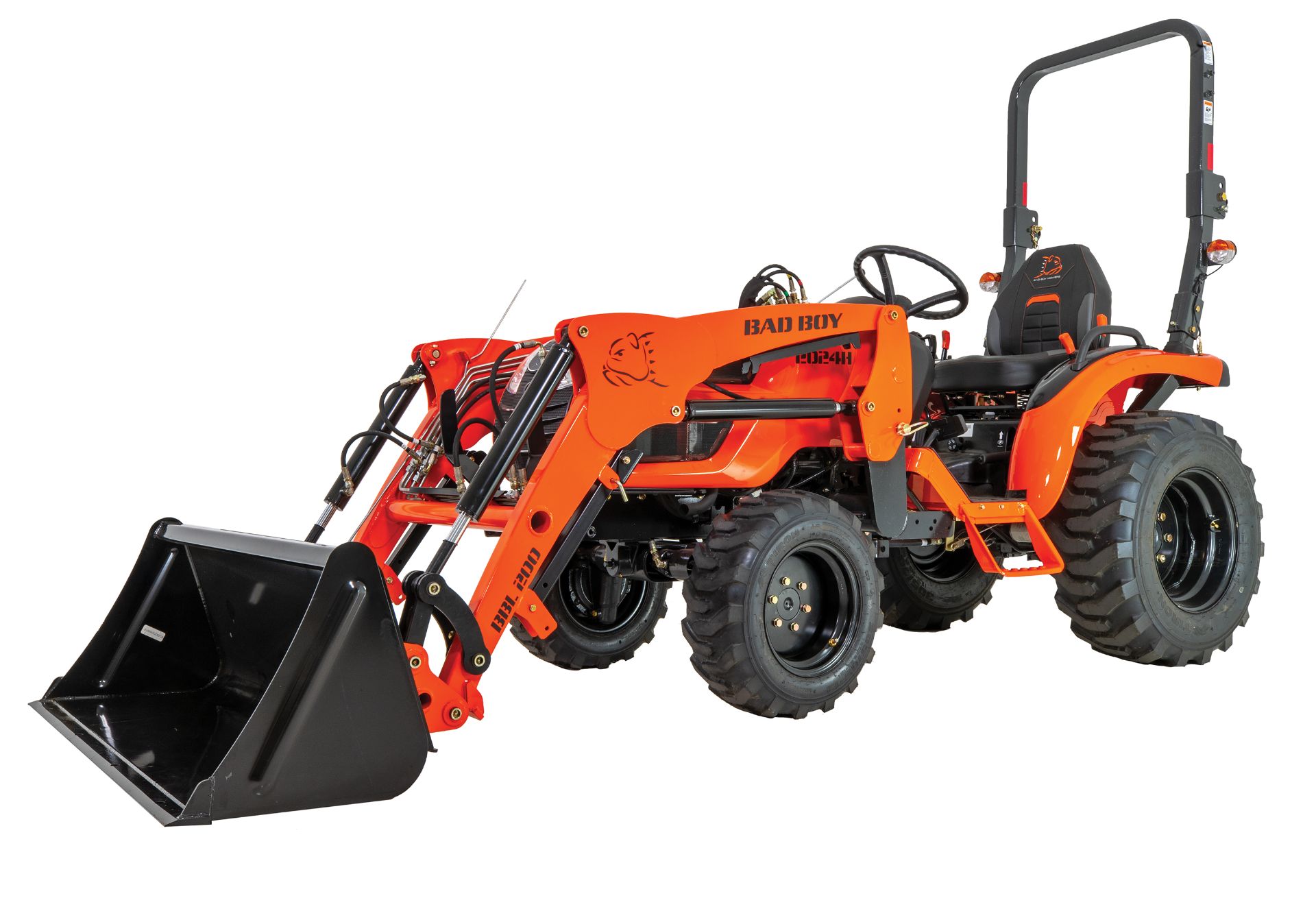 2023 Bad Boy Mowers 2024H w/ Industrial Tires Loader and Backhoe in Lowell, Michigan