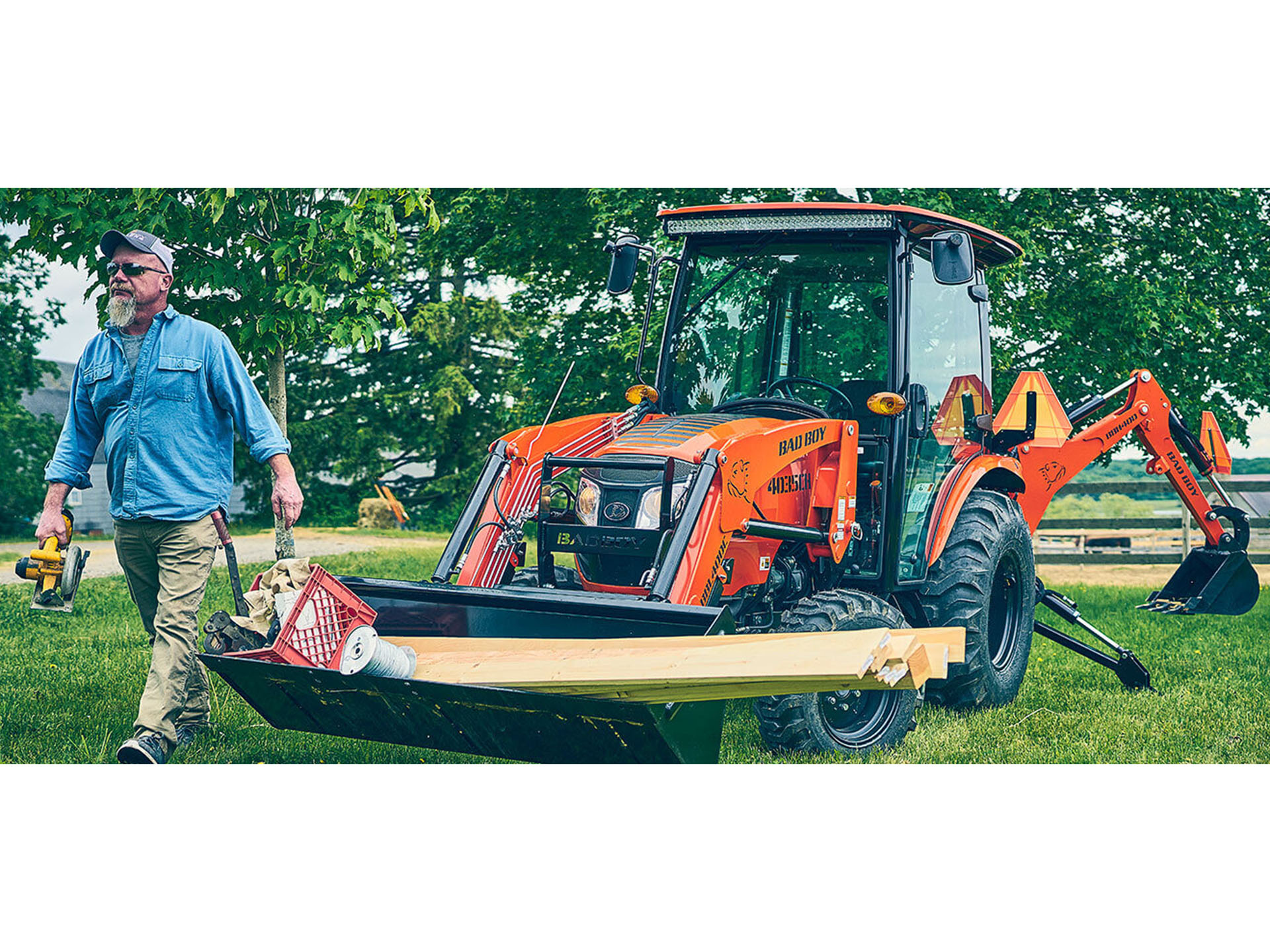 Bad Boy Mowers 4035 Cab with Loader in Lowell, Michigan