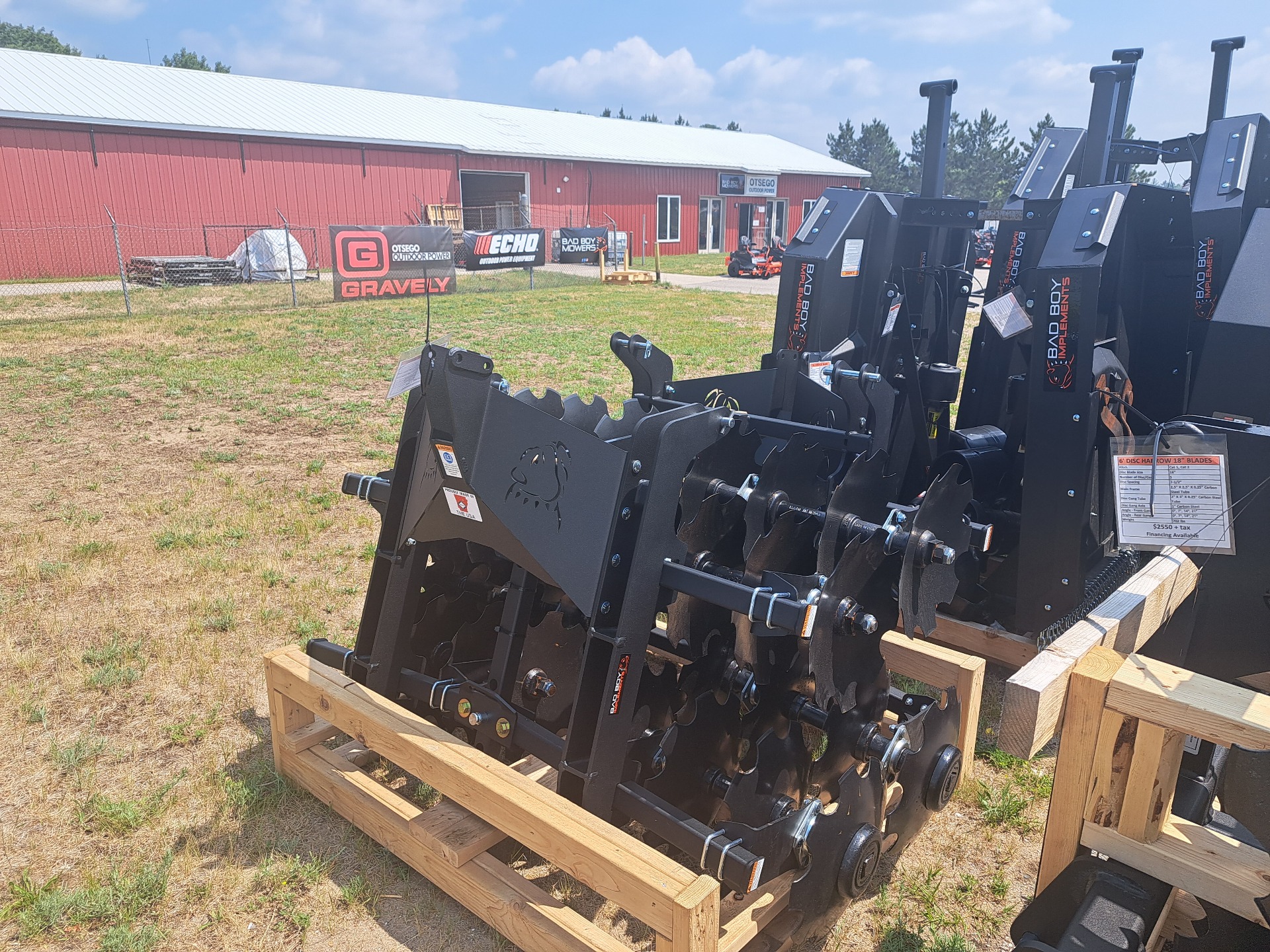 2023 Bad Boy Mowers 5 ft. Disc Harrow in Lowell, Michigan - Photo 1