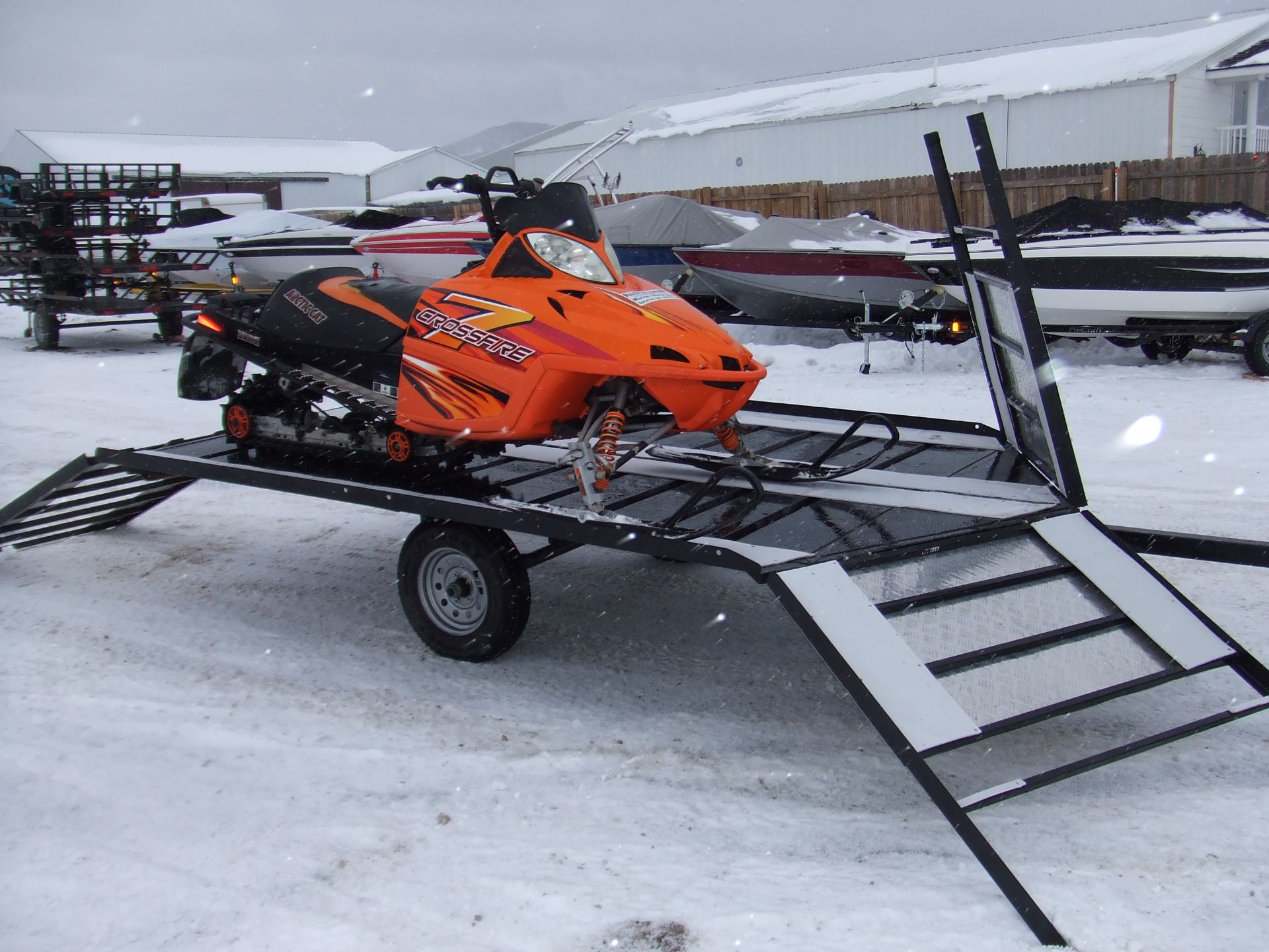 2021 Echo Trailers 2-place Snowmobile Trailer-  Drive-On/Drive-Off in Spearfish, South Dakota - Photo 8