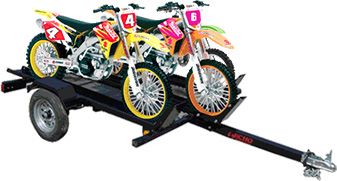 2022 Echo Trailers 3-Place Motorcycle Trailer in Spearfish, South Dakota