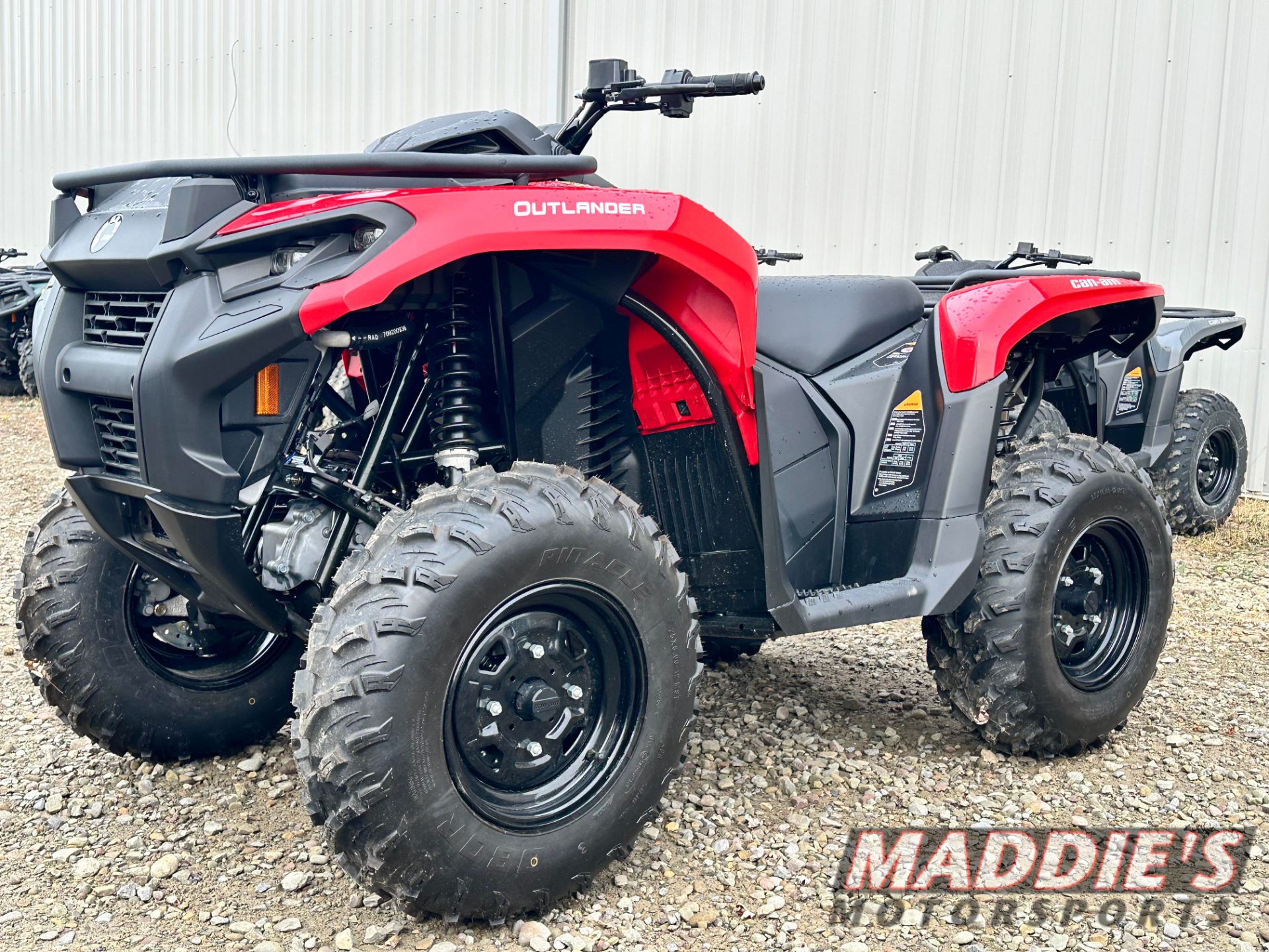 New 2024 CanAm Outlander 700 ATVs in Dansville NY BR00268 Legion Red