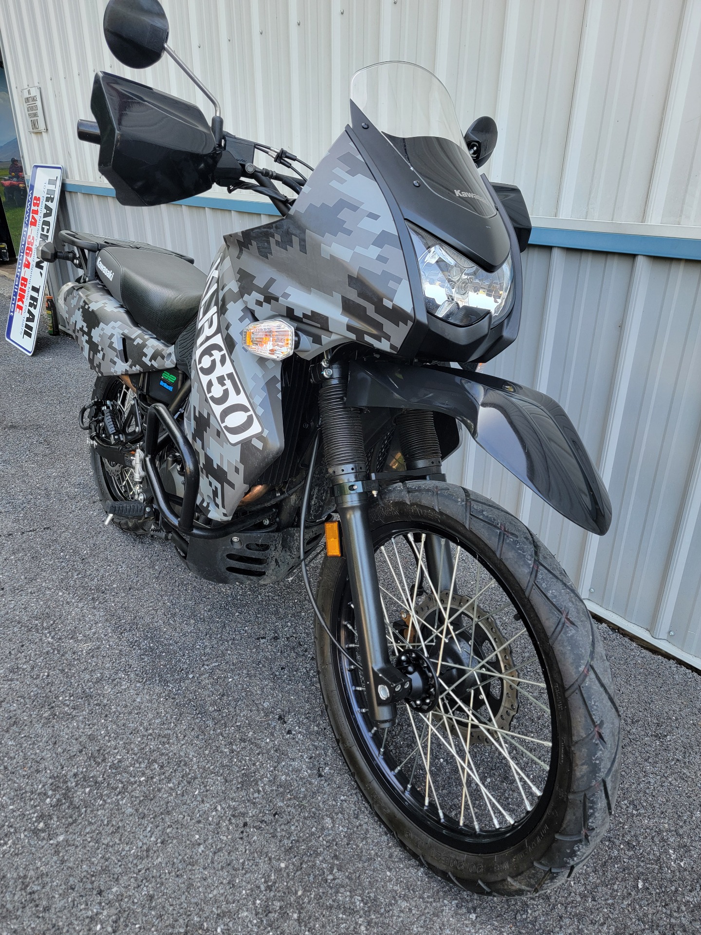 2018 Kawasaki KLR 650 Camo in Spring Mills, Pennsylvania - Photo 3