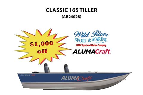 2024 Alumacraft Classic 165 Tiller in Trego, Wisconsin - Photo 1