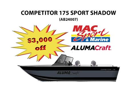 2023 Alumacraft Competitor Shadow 175 Sport in Superior, Wisconsin - Photo 1
