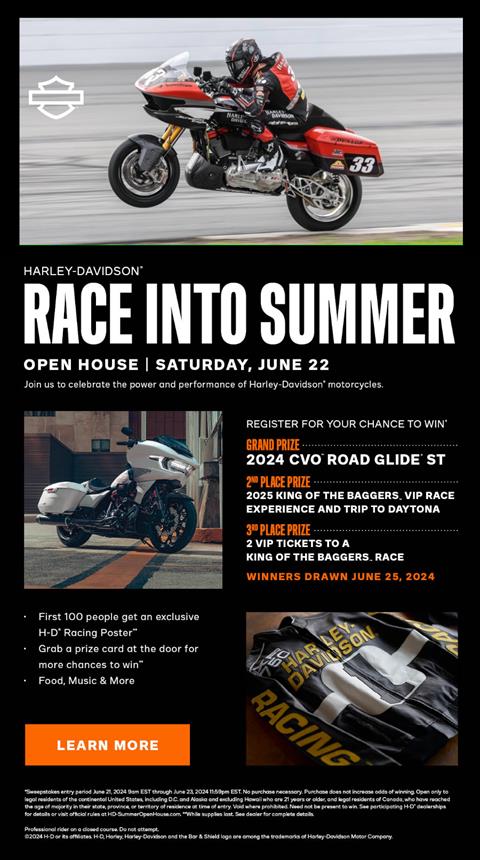 RACE INTO SUMMER - OPEN HOUSE