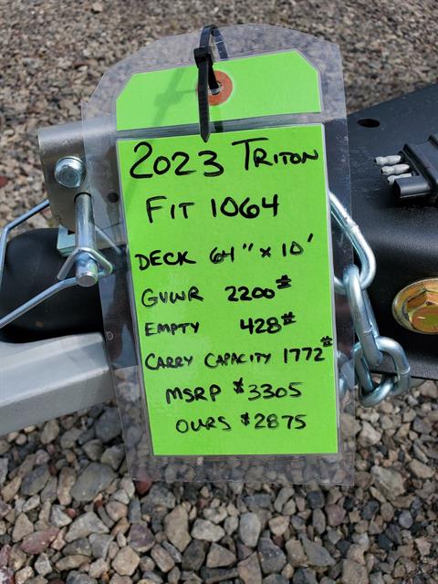 2023 Triton Trailers FIT 1064 in Portersville, Pennsylvania - Photo 3