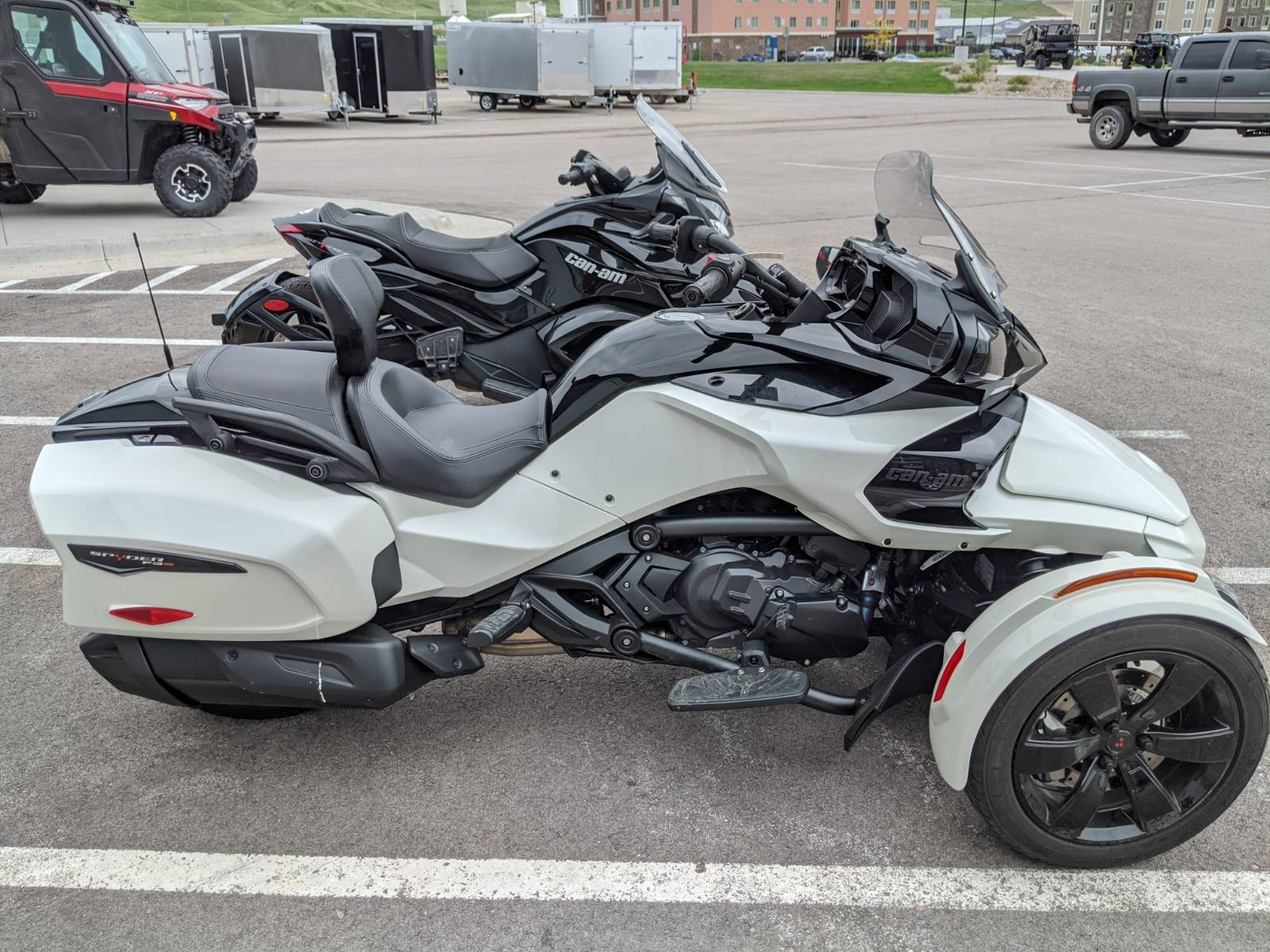 Used 19 Can Am Spyder F3 T Pearl White Motorcycles In Rapid City Sd B273b