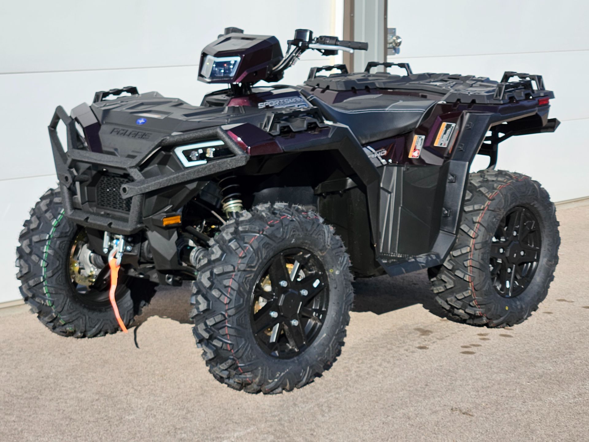 New 2024 Polaris Sportsman 850 Ultimate Trail Crimson Metallic ATVs
