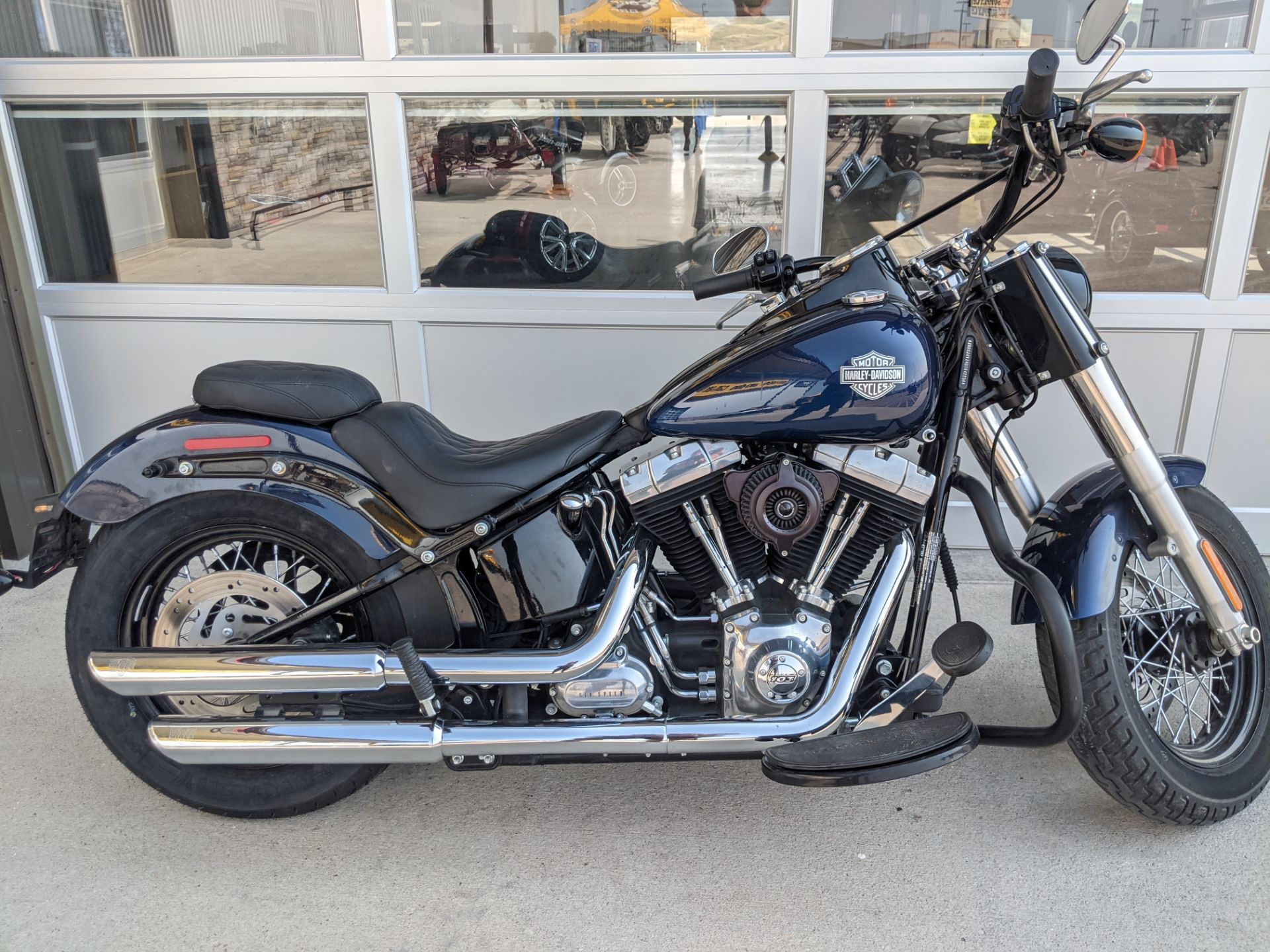 Used 2013 Harley Davidson Softail Slim Big Blue Pearl Motorcycles In Rapid City Sd U154