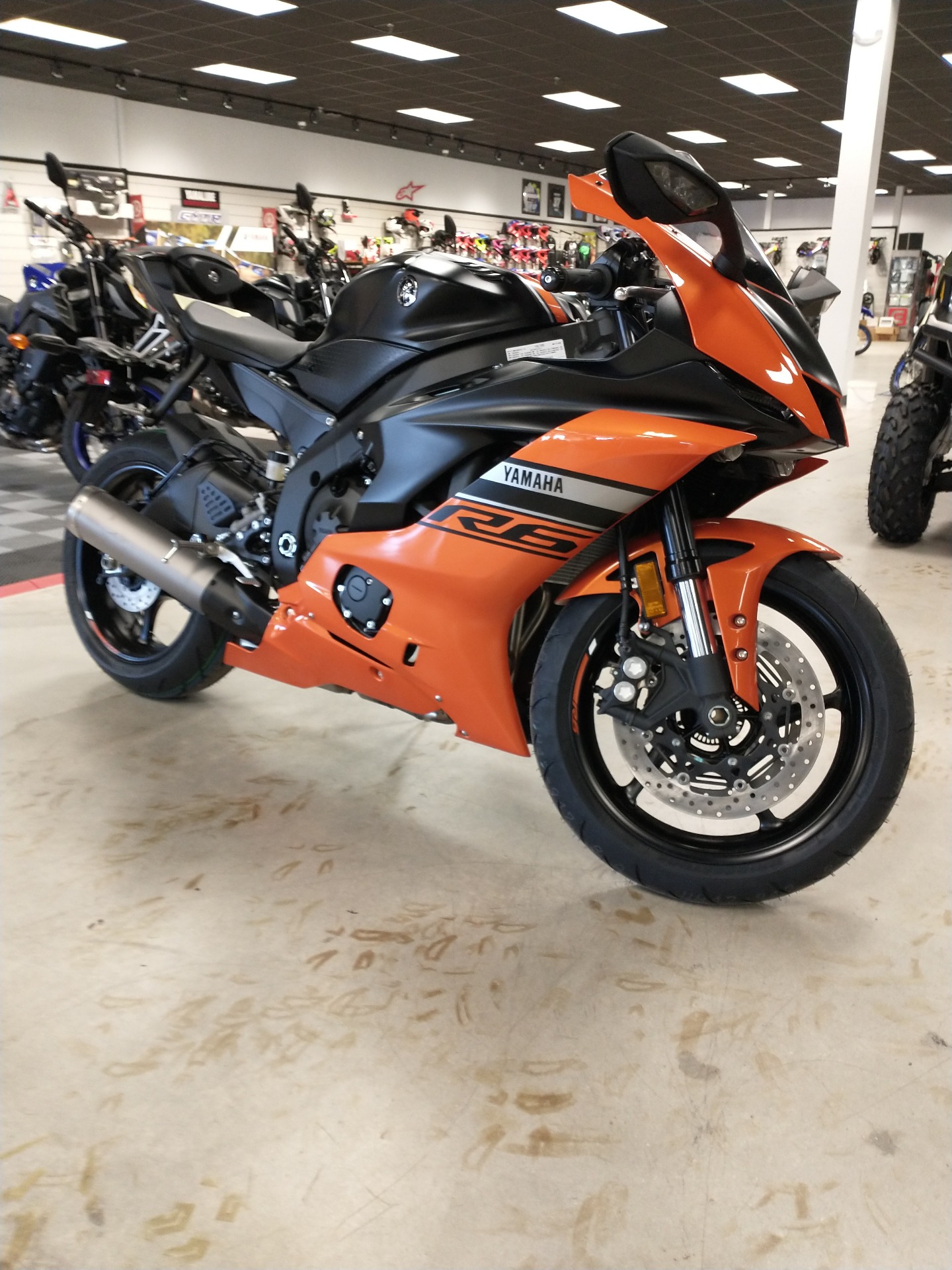 New Yamaha Yzf R6 Motorcycles In Lumberton Nc Yam Vivid Orange Matte Raven Black