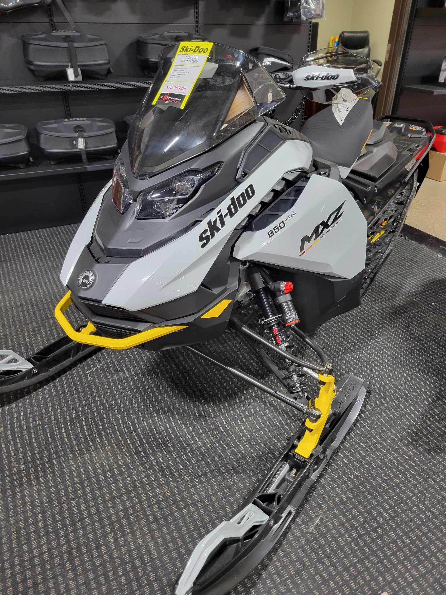 2024 Ski-Doo MXZ Adrenaline with Blizzard Package 129 850 E-TEC ES Ice Ripper XT 1.25 in Gaylord, Michigan - Photo 1