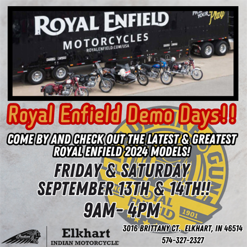 Royal Enfield Demo Days! 