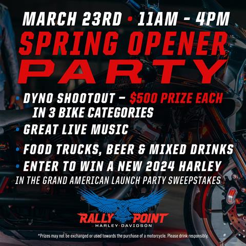 Spring Opener Party — Rain or Shine