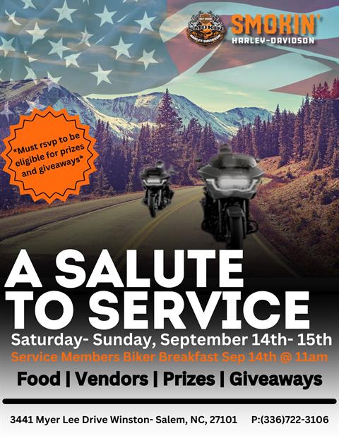 'A Salute To Service' & Veteran and First Responders Biker Breakfast