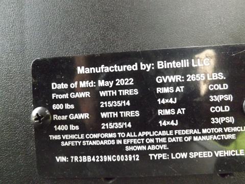 2023 Bintelli BEYOND 6P LIFTED STREET LEGAL GOLF CART in Lakeland, Florida - Photo 25