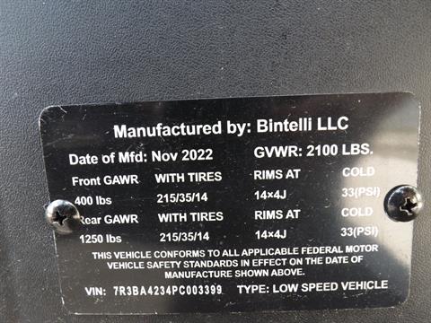 2023 Bintelli 4P STREET LEGAL GOLF CART in Lakeland, Florida - Photo 21