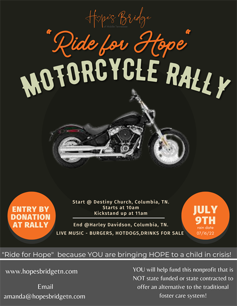 "Ride for Hope" Motorcycle Rally