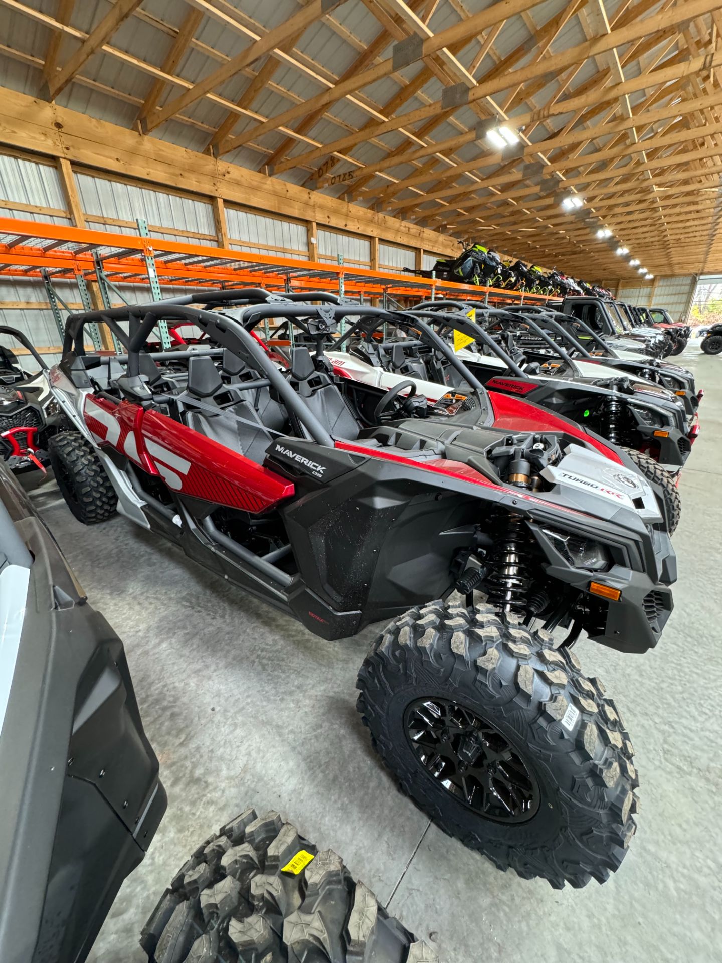 New 2024 CanAm Maverick X3 Max DS Turbo RR Fiery Red / Hyper Silver