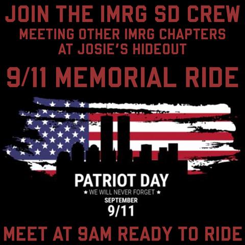 IMRG SD CREW 9/11 MEMORIAL RIDE