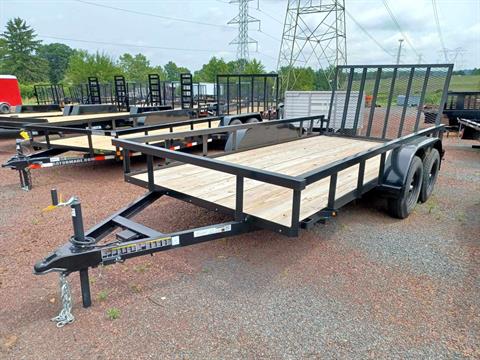 2024 Carry-On Trailers 6'4" x 14' Landscape Trailer w/ Square Tube Top Rail in Quakertown, Pennsylvania - Photo 1