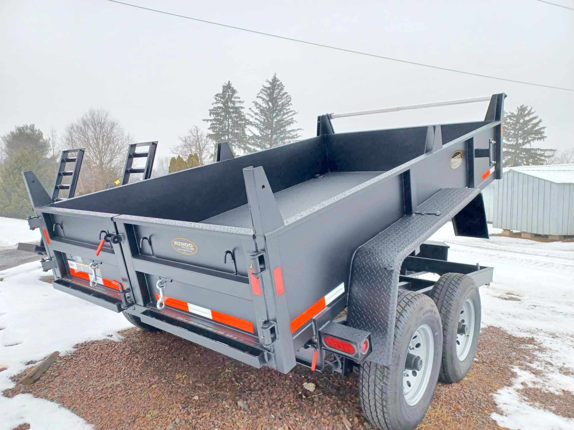 New 2024 Ringo Trailers 6'10" x 12' Low Profile Equipment Hauling Dump